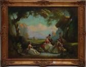 carroll allan Elegant Ladies In A Romantic Landscape carroll allan Elegant Ladies In A Romantic Landscape