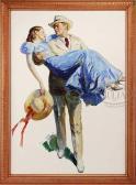 CARTER Pruett Man With Woman In Arms CARTER Pruett Man With Woman In Arms