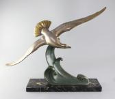 CARVIN Louis Albert Model Of A Seagull Swooping Over A Wave CARVIN Louis Albert Model Of A Seagull Swooping Over A Wave