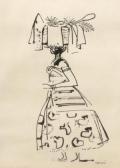 CARYBE Woman With Basket On Her Head CARYBE Woman With Basket On Her Head