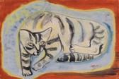 CASSEL Pol Katze Auf Blau CASSEL Pol Katze Auf Blau