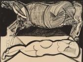 CASSINARI Bruno Woman With A Horse CASSINARI Bruno Woman With A Horse