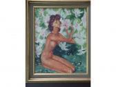 CASTAING Henry Joseph Nu Aux Fleurs CASTAING Henry Joseph Nu Aux Fleurs