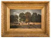 CASTIGLIONE Giuseppe Veduta Della Terrazza De Le Jardin Des Tuileries Con Dame A Passeggio CASTIGLIONE Giuseppe Veduta Della Terrazza De Le Jardin Des Tuileries Con Dame A Passeggio