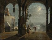 CATEL Franz Ludwig „loggia Mit Figuren Bei Mondschein CATEL Franz Ludwig „loggia Mit Figuren Bei Mondschein