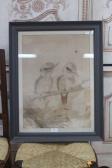 CAYLEY Neville Henry P. Two Kookaburras On Branch CAYLEY Neville Henry P. Two Kookaburras On Branch