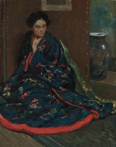 William Chadwick - Seated Woman In A Kimono