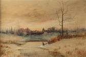 CHAFFEE Samuel R. Distant Town At Sunset CHAFFEE Samuel R. Distant Town At Sunset