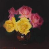 CHAILLOUX Robert Yellow And Pink Roses CHAILLOUX Robert Yellow And Pink Roses