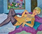 CHAPUIS Maurice Nu Blond Aux Bas Noirs CHAPUIS Maurice Nu Blond Aux Bas Noirs