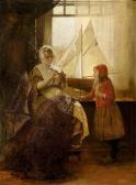 CHARLEMONT Eduard Dutch Fisherwoman With Child CHARLEMONT Eduard Dutch Fisherwoman With Child