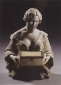 CHARLEMONT Theodor Bust Of A Young Woman Holding A Box Of Onyx CHARLEMONT Theodor Bust Of A Young Woman Holding A Box Of Onyx