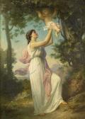 CHASSEVENT-BACQUES Gustave Adolphe Jeune Femme Grecque Jouant Avec Son Enfant CHASSEVENT-BACQUES Gustave Adolphe Jeune Femme Grecque Jouant Avec Son Enfant