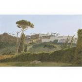 CHAUVIN Pierre-Athanase A View Of The Pines Of The Villa Borghese From The Back Of The Villa Medicis CHAUVIN Pierre-Athanase A View Of The Pines Of The Villa Borghese From The Back Of The Villa Medicis
