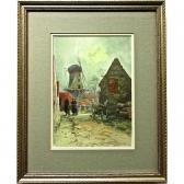 CHAVIGNAUD Georges Dutch Village Scene CHAVIGNAUD Georges Dutch Village Scene