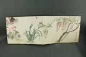 CHEN BANDING Chinese Plum With Sparrows And Mantis CHEN BANDING Chinese Plum With Sparrows And Mantis