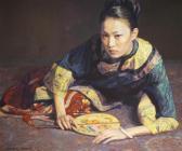 CHEN YIFEI Reclining Woman With Fan CHEN YIFEI Reclining Woman With Fan