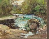 CHEREPOV George Flusslandschaft An Der Argen An Einem Frühsommertag CHEREPOV George Flusslandschaft An Der Argen An Einem Frühsommertag