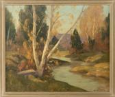 CHICHESTER Cecil Birch Trees On A Winding River CHICHESTER Cecil Birch Trees On A Winding River