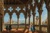 CHILONE Vincenzo View Of The Bacino Di San Marco From The Loggia Of The Palazzo Ducale CHILONE Vincenzo View Of The Bacino Di San Marco From The Loggia Of The Palazzo Ducale