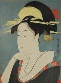 CHOKI Eishosai Portrait Of A Woman CHOKI Eishosai Portrait Of A Woman