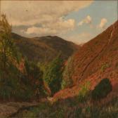 CHRISTENSEN Godfred B.W. Dalströg Ved Himmelbjerget, I Baggrunden »knøsen« CHRISTENSEN Godfred B.W. Dalströg Ved Himmelbjerget, I Baggrunden »knøsen«