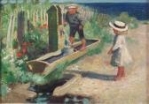 CHRISTIE James Elder Children At The Water Pump CHRISTIE James Elder Children At The Water Pump