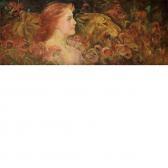CHURCH Frederick Stuart Lady And A Tiger CHURCH Frederick Stuart Lady And A Tiger