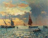 CIARDI Giuseppe Fishing Boats In The Lagoon, Venice CIARDI Giuseppe Fishing Boats In The Lagoon, Venice