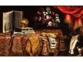 CITTADINI IL MILANESE Pier Francesco Grosses Vanitasstilleben Mit Violine CITTADINI IL MILANESE Pier Francesco Grosses Vanitasstilleben Mit Violine