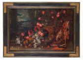 CITTADINI IL MILANESE Pier Francesco Natura Morta Con Fiori E Un Tappeto In Un Paesaggio CITTADINI IL MILANESE Pier Francesco Natura Morta Con Fiori E Un Tappeto In Un Paesaggio