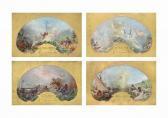 CLAIRIN Georges Jules Victor Four Allegorical Compositions CLAIRIN Georges Jules Victor Four Allegorical Compositions