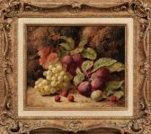 CLARE Oliver Fruit Still Life On A Mossy Bank CLARE Oliver Fruit Still Life On A Mossy Bank