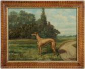 CLARK Albert A Greyhound In Alandscape CLARK Albert A Greyhound In Alandscape