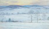 CLARK Eliot Candee Winter Scene With Mountains CLARK Eliot Candee Winter Scene With Mountains
