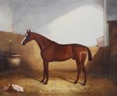 CLARK James III Chestnut Horse In A Stable CLARK James III Chestnut Horse In A Stable