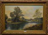 CLARK Octavius T. A River Landscape CLARK Octavius T. A River Landscape