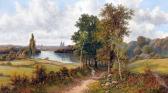 CLARK Octavius T. Extensive River Landscape CLARK Octavius T. Extensive River Landscape