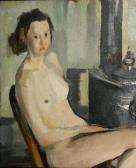 Clarkson John J. Seated Nude Clarkson John J. Seated Nude