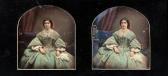 CLAUDET Antoine François J. Stereoscopic Daguerreotypes Of A Seated Woman CLAUDET Antoine François J. Stereoscopic Daguerreotypes Of A Seated Woman