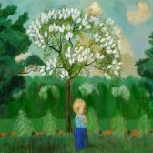 CLEMENS Curt A Boy Standing Under A Tree CLEMENS Curt A Boy Standing Under A Tree
