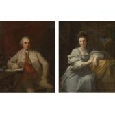 CLINEDINST Benjamin West Portraits Of A Gentlelman And A Lady CLINEDINST Benjamin West Portraits Of A Gentlelman And A Lady