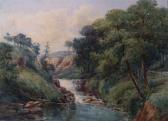 CLOUGH Arthur Grasmere Church And A Companion Piece Depicting A River And Wooded Landscape CLOUGH Arthur Grasmere Church And A Companion Piece Depicting A River And Wooded Landscape