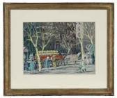 COBB Henry Ives A Flower Seller On The Street COBB Henry Ives A Flower Seller On The Street