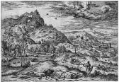 COCK Hieronymus Die Landschaft Mit Merkur, Den Kopf Von Argus Haltend COCK Hieronymus Die Landschaft Mit Merkur, Den Kopf Von Argus Haltend