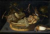 CODINO Francesco Cesta Di Vimini Con Tralci D'uva E Uccelli CODINO Francesco Cesta Di Vimini Con Tralci D'uva E Uccelli