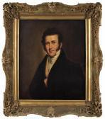 COLE Joseph Greenleaf Portrait Of Captain Hall J. Tibbits COLE Joseph Greenleaf Portrait Of Captain Hall J. Tibbits