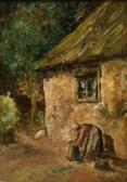 COLLEY Andrew Dutch Cottage With Figure In The Foreground COLLEY Andrew Dutch Cottage With Figure In The Foreground