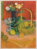 COLLOMB Paul Still Life Of Fruit And Flowers COLLOMB Paul Still Life Of Fruit And Flowers
