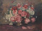 COLLON Jean Roch Vase Fleuri De Roses COLLON Jean Roch Vase Fleuri De Roses